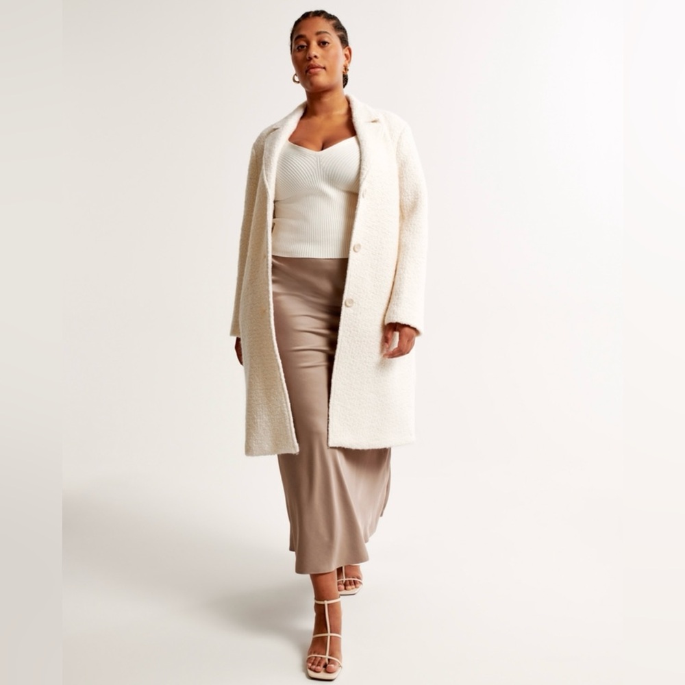 New Abercrombie & Fitch Wool Blend Coat